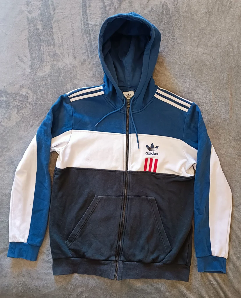 Pull sweat veste zippée à capuche Adidas taille M bon état